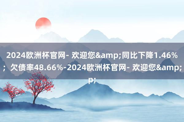 2024欧洲杯官网- 欢迎您&同比下降1.46%；欠债率48.66%-2024欧洲杯官网- 欢迎您&